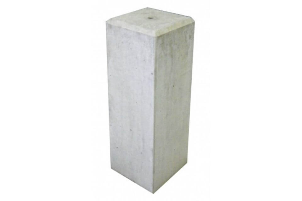 Betonpoer 17x17x50 cm met vellingkant